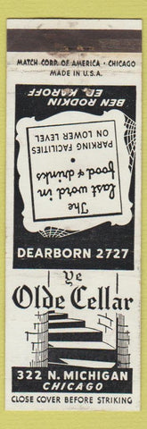Matchbook Cover - Ye Olde Cellar Chicago IL