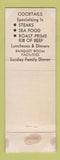 Matchbook Cover - Red Steer River Grove IL WORN