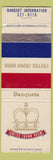 Matchbook Cover - United Crown Room  Chicago IL WEAR