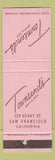 Matchbook Cover - Townsend's San Francisco CA