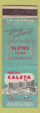 Matchbook Cover - Hotel Caleta Acapulco Mexico
