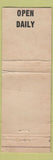 Matchbook Cover - Hotel Graham Sterling Colorado WEAR