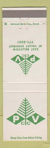 Matchbook Cover - Paradise Valley Country Club Denver Colorado