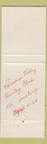 Matchbook Cover - Paradise Valley Country Club Denver Colorado
