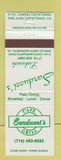 Matchbook Cover - Sarducci's Alkeside Rancho Santa Margarita CA
