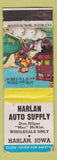 Matchbook Cover - Harlan Auto Supply IA WEAR