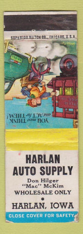 Matchbook Cover - Harlan Auto Supply IA WEAR