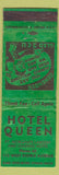Matchbook Cover - Hotel Queen Fort Morgan Colorado low phone #