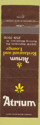 Matchbook Cover - Atrium Restaurant Rolling Meadows IL WEAR