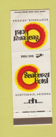 Matchbook Cover - SunBurst Hotel Scottsdale AZ