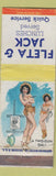 Matchbook Cover - Fleta and Jack Restaurant pinup WEAR