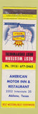 Matchbook Cover - American Motor Inn Restaurant Abilene TX