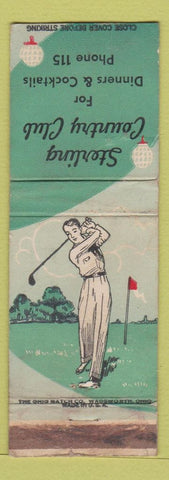 Matchbook Cover - Sterling Colorado Country Club golf low phone WEAR