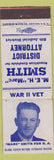 Matchbook Cover - MEH Marc Smith District Attorney Colorado