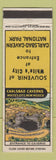 Matchbook Cover - White's City Carlsbad Cavern National Park NM