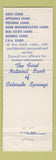 Matchbook Cover - First National Bank Colorado Springs white