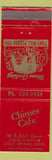 Matchbook Cover - Chimes Cafe Colorado Springs