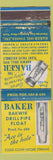 Matchbook Cover - Baker Bakwik Drillpipe Float Houston TX WEAR