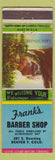 Matchbook Cover - Frank's Barber Shop Denver Colorado