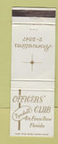 Matchbook Cover - Officers' Club Tyndall Air Force Base FL WEAR