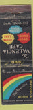 Matchbook Cover - Valencia Cafe Cheynne WY WORN
