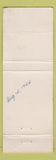 Matchbook Cover - Lake Geion Motel Longville MN WORN