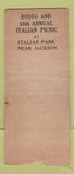 Matchbook Cover - Amador Rodeo Jackon CA WORN BOBTAIL