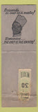 Matchbook Cover - Restaurant Chalet Suizo Niza Mexico WEAR
