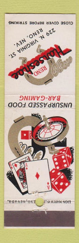 Matchbook Cover - Reno Horseshoe Casino Reno NV