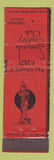 Matchbook Cover - Sunnyside Country Club Fresno CA CROWN WORN