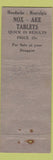 Matchbook Cover - Pedorem for Athlete's Foot girlie WORN