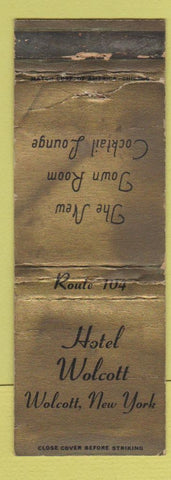Matchbook Cover - Hotel Wolcott NY WORN