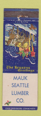 Matchbook Cover - Mauk Seattle Lumber WA?