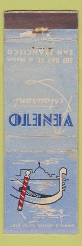 Matchbook Cover - Veneto Restaurant San Francisco CA WEAR