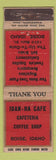 Matchbook Cover - Idan Ha Cafe Boise ID WORN