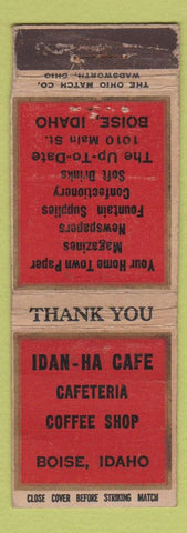 Matchbook Cover - Idan Ha Cafe Boise ID WORN