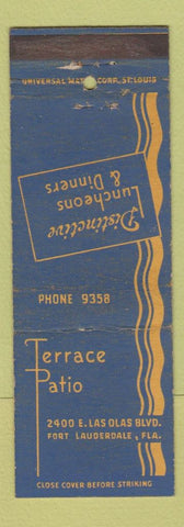 Matchbook Cover - Terrace Patio Fort Lauderdale FL