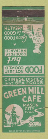 Matchbook Cover - Green Mill Cafe Mason City IA WEAR Chinese