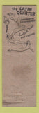Matchbook Cover - Latin Quarter Cabaret girlie NYC? WEAR