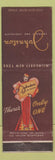 Matchbook Cover - Johnston Candy Chocolate Milwaukee New York City