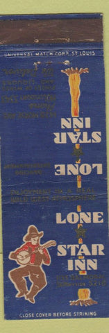 Matchbook Cover - Lone Star Inn