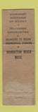 Matchbook Cover - Manhattan Beach Hotel Brooklyn NY WEAR