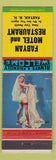 Matchbook Cover - Fabyan Motel Restaurant NH pinup CREASES