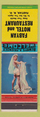 Matchbook Cover - Fabyan Motel Restaurant NH pinup CREASES
