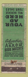 Matchbook Cover - Arrow Book Amtches Chicago IL WEAR