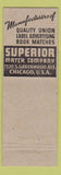 Matchbook Cover - Geo Crmpton San Francisco CA Superior Match pinup WEAR