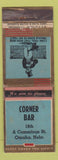Matchbook Cover - Corner Bar Omaha NE ADVANCE WEAR