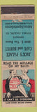Matchbook Cover - Jack's Palace Cafe Buffet  Phoenix AZ POOR