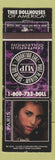 Matchbook Cover - Dollhosue Strip Clubs Paris girlie WEAR
