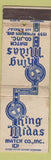 Matchbook Cover - King Midas Matchbooks Los Angeles CA WEAR